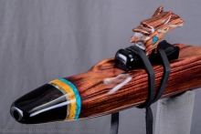 Brazilian Kingwood Native American Flute, Minor, Low E-4, #K5K